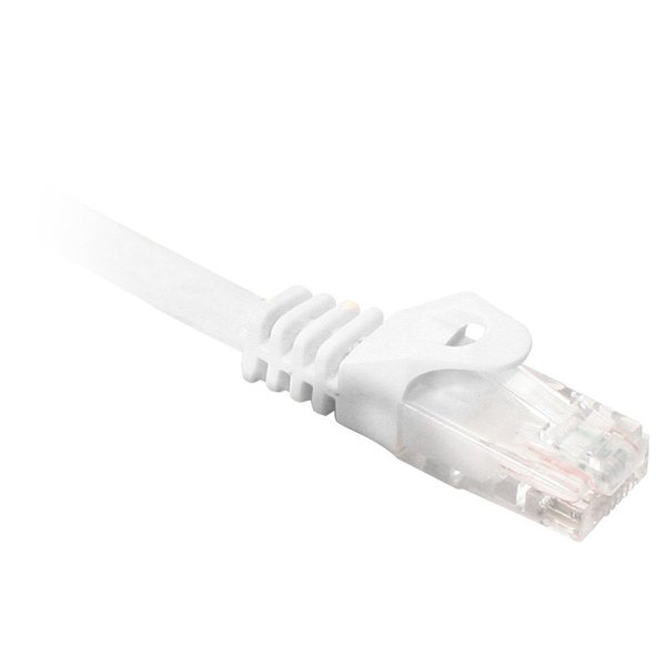 Quest Technology International Cat5E Utp 350Mhz Snagless Molded Patch Cord - 50 Ft, White NPC-1850